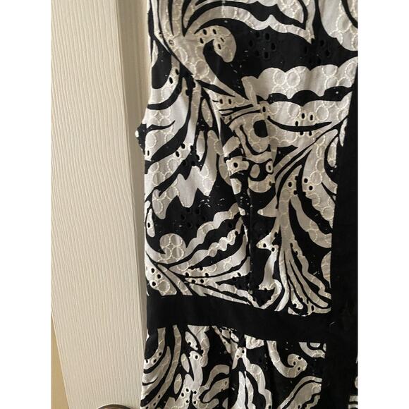 Anthropologie Tabitha Womens Lace Eyelet Overlay Sleeveless Sheath Mini Dress 6 - Picture 4 of 10